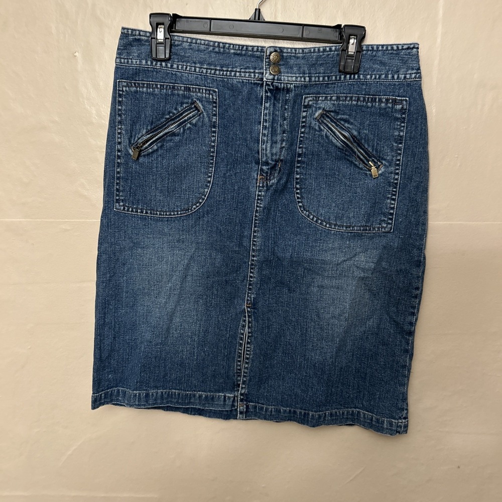 ralph lauren Jean Co‎ Size 12 Denim Skirt